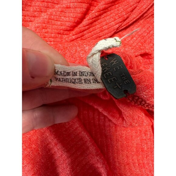 Free People We The Free Long Sleeve Londontown Oversized Asymmetrical Top Size M - Picture 9 of 13